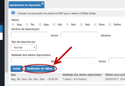 Verificador de Falhas